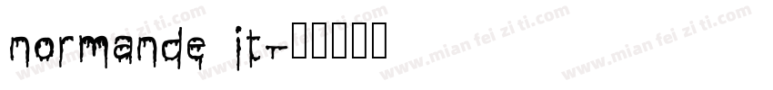 normande it字体转换